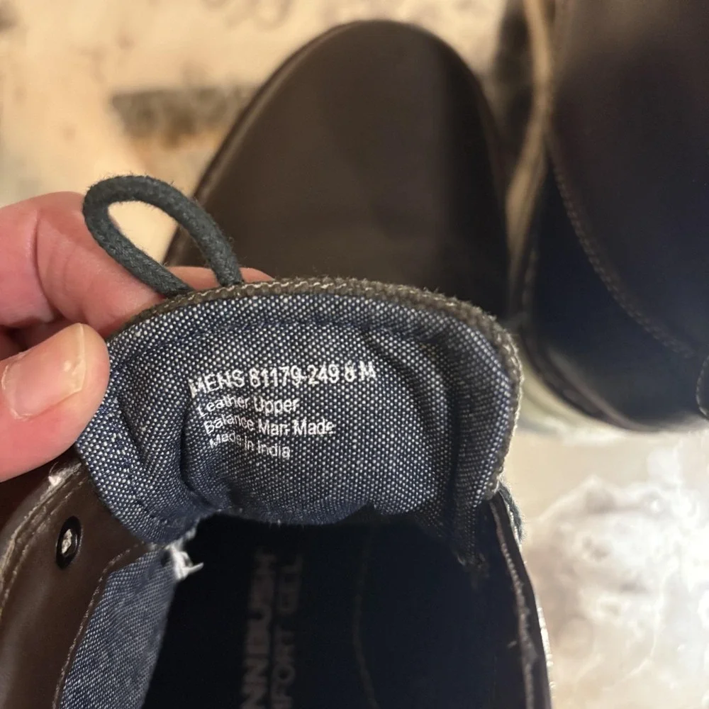 Nunn Bush Chukka Boots Mens Size 8 Brown Leather Wedge‎ Comfort Gel 81179-249